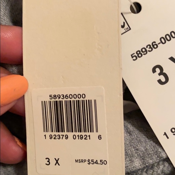 BNWT Levi’s women gray hoodie size 3X - Picture 6 of 8